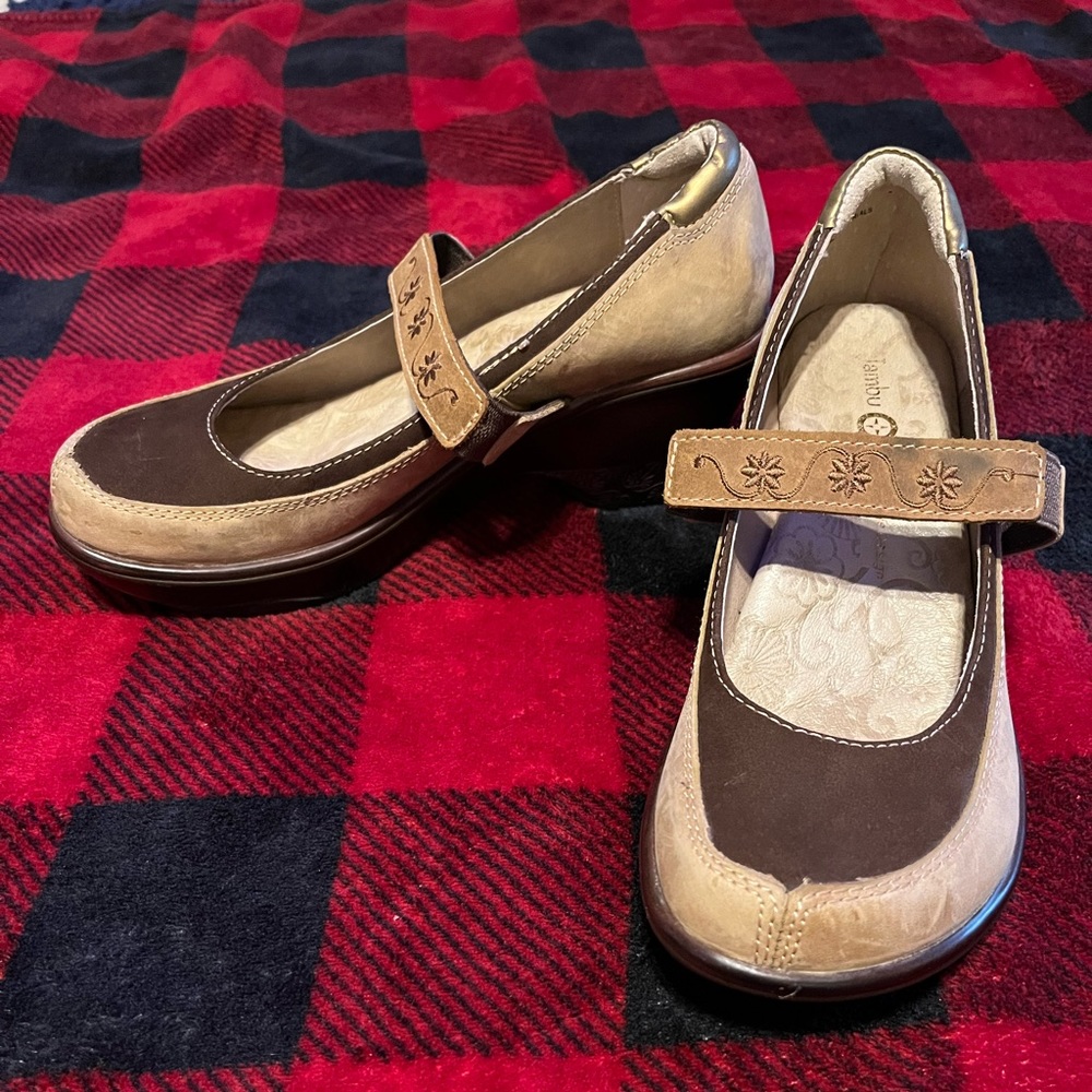 Jambu Womens size 6.5 Shoe Mary Jane Dublin Brown
